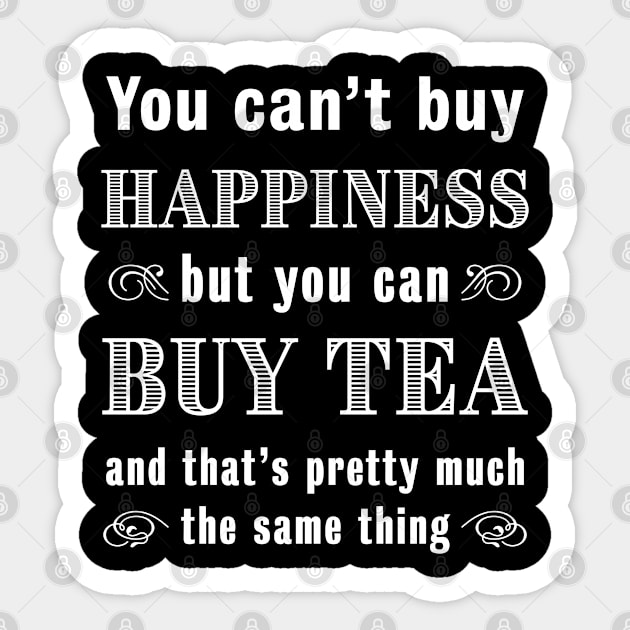 Funny Tea Lover Gift for tea drinker Sticker by qwertydesigns